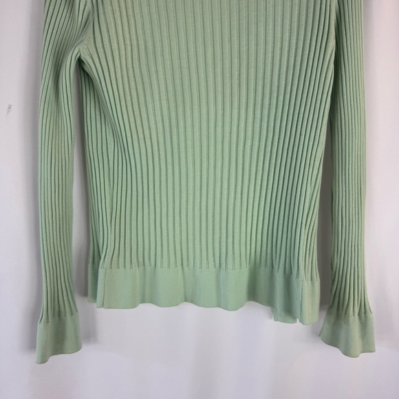 Vintage Worth Mint Green Ribbed 100% Cotton Top - Picture 10 of 13